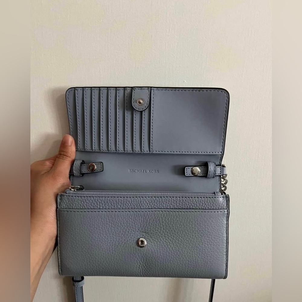 Michael Kors Blue Wallet Crossbody Bag